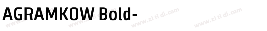 AGRAMKOW Bold字体转换